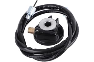 Kuuleyn Moped Speedometer Cable 50cc Scooter Motorcycle Speedo Cable Drive Gear Speedometer Drive Gear 12mm Speedometer Drive Gear with Cable GY6 50cc 150cc Scooter Parts