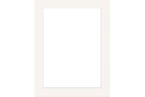 ‎DEHA DESIGN DEHA Design Passepartout Karton 40x50 cm für Bilder im Format 30x40 cm, Elfenbein