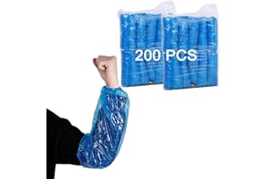 FIPASEN Copertura della Manica del Braccio Usa e Getta, 200 Pezzi Manicotto per Braccio Monouso per Verniciare Riparare Pulire Tatuare - Coprimaniche Monouso con Polso Elasticizzato