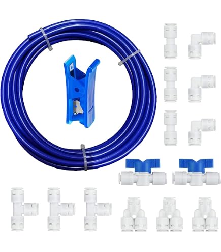 6pcs adattatore femmina 1/4 tubo da 1/2 femmina a spinta connettore rapido per filtro acqua osmosi inversa