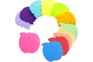 YZDZSW 12 Farben Farbige Haftnotizen, Haftnotizen Klebezettel, Farbig Blätter Notizblöck Super Sticky Notes für Büro Zuhause Schule Sitzung (Apfel+600 Blatt+70 * 70mm)