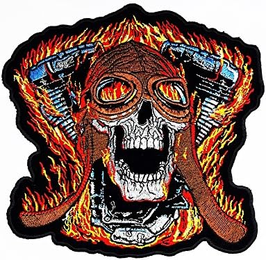RABANA XXL Bald Eagle Hawk Bird Flying Wild Animal Choppers Lady Rider Biker Motorcycle Patch for DIY Bone Ghost Hog Outlaw Hot Rod Motorcycles Rider Lady Biker Jacket T shirt Patch Sew Iron on Embroidered Badge Sign Costume