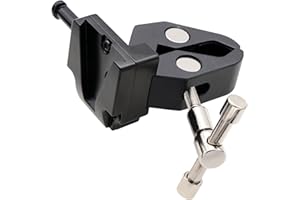 HangTon Supporto a morsetto con piastra V-Lock per batteria V-Mount su asta, treppiede, supporto leggero, a forma di artiglio, sgancio rapido