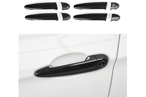OYDDL 4 x Car Sticker Door Handles Cover Carbon Style ABS Decal Trim Exterior Suitable for BMW E90 E92 E93 F30 F34 3GT F32 F33 F36 E84 F25 F26 E70 E71 F80 F828282820 Accessories