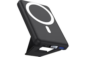 AOGUERBE Inalámbrico Magnético Power Bank 10000mAh, para Magsafe Powerbank Bateria Externa PD 22.5W Carga Rapida, Cargador Portátil con Pantalla LED para iPhone 17/16/15/14/13/12 Series