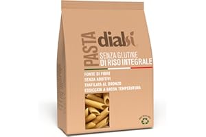 DIALSÌ Dialsí - Plumas de pasta sin gluten de arroz integral - 400 g