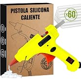 3JG&reg; Pistola Silicona Caliente, Pistola de Pegamento Caliente, 20W Pistola de Pegamento con 60pcs Barras, Juego de Pistola de