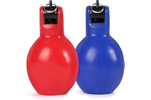 Dingfeiyu 2Pcs Silbato de Mano para Entrenamiento y enseñanza Deportiva, 12 x 6.5 cm, Silbato higiénico para Supervivencia Emergencia, Deportes Futbol, Árbitros