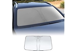 FDAIUN Pare-Soleil Avant Pliable Brise Voiture Avant Couverture pour BMW x1/ix1 u11 2024 2022 2023 - Bloque Les Rayons UV - Argenté