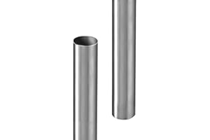 ZAMBELLI Tuyau de descente en zinc plié Argent DN 100, 2m