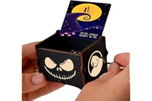 Evelure Christmas Carillon a manovella Carillon in Legno Intagliato Regali Musicali per i Fan (styleC)