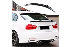TGFOF Alerón de maletero de coche para BMW 3Er E90 320I 323I 325I 328I 335I M3 Sedan 2006-2012, resistencia a los impactos ABS plástico de alta resistencia alerón de tronco (negro brillante)