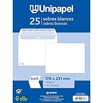 Buste Di Carta Bianche 50 Pezzi - 229x324 Mm, 100 G, Con Chiusura Autoadesiva, Per A4 - Foto 2