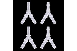 GEEHUA Confezione da 4 connettori per pompa d'aria per acquario, pompa d'aria per acquario, collegamento per tubo in plastica a 3 vie a forma di Y, connettore per tubo per linea d'aria da 3/16 pollici