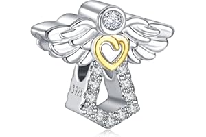 RMMY Love You Heart Charme Sterling 925 Femmes Charm Compatible pour & Européen Bracelets,Valentine's Day Mother's Day Gifts for Women