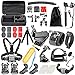 Produktbild Besty 50 in 1 Sportkamera Actioncam Zubehör Set Kamerazubehör Kit für GoPro Hero 4 3 + 3 2 1 SJ4000 SJ5000 SJ6000 SJ7000 Xiaomi Yi Geeignet für Outdoor Fallschirmspringen Tauchen Rudern Surfen Skifahren Klettern Laufen Radfahren Camping Autofahren mit Tragetasche Schwarz