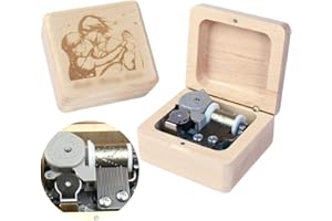 Sinzyo Howl's Moving Castle-Merry Go Round of Life Scatola musicale vintage in legno Movimento Natale San Valentino Regalo di compleanno (Scatola in legno di acero A)