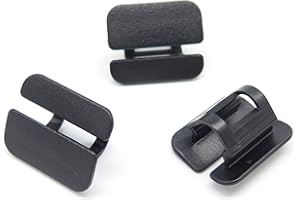 VVO Fasteners - Clip isolanti e insonorizzanti, in plastica, confezione da 10, colore: Nero