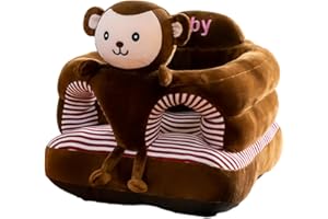 Kasmole Siège d'apprentissage pour Tout-Petits - Support de siège de canapé en Forme d'animal pour l'apprentissage des Tout-Petits Assis,Chaise Douce pour Apprendre à s'asseoir pour, garçons et