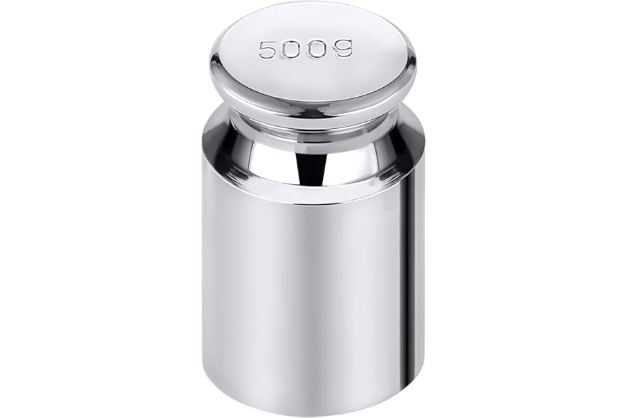Trimming Shop 500g, 1pc - Chrome Plated Calibration Weight (1 x 500g) for Analog Scale, Digital Scale, Pocket Scales, jewellery, Kitchen, and Lab - Precision Calibration Weight Set