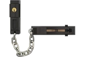 ABUS Chaîne de porte SK78 pour porte d'entrée et porte d'appartement - Chaîne de sécurité verrouillable avec sécurité enfants - convient aux portes se fermant à gauche et à droite