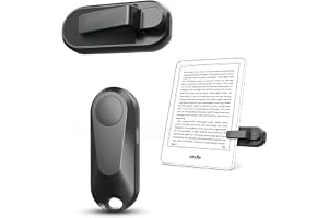 Page Turner for Kindle Remote Control for iPhone iPad Tablets eReaders | Page Turner Clicker for Kindle Paperwhite & Scribe, Camera Remote & Selfie Shutter with Wrist Strap and Storage Bag