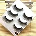 Produktbild Sansee 3 Paare Lange Falsche Wimpern Make-up Natürliche Gefälschte Dicke Schwarze Augenpeitschen Am Besten Für Party (3D01, Schwarz) (A)