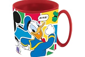 ALMACENESADAN 3531; taza microondas Mickey Mouse; producto reutilizable; apto para microondas. No BPA; capacidad 350 ml