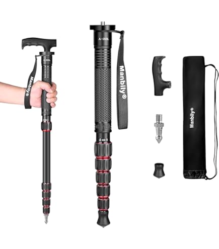 Manbily Monopode Aluminium Extensible 6 Sections Portable Compact