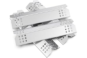 GARDENZ Universal Brennerabdeckung, 37 X 9.5 cm Universal Flammenverteiler,Einstellbar Hitzeschild,Durable Edelstahl Flavorizer Bars Ersatzteile,Hitzzelt für die meisten Gasgrill.