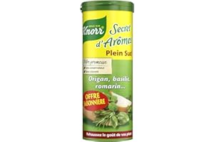 AUCHAN Knorr Secret d?Arômes Plein Sud Origan Basilic Romarin 60g (lot de 3