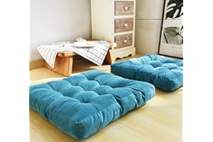 SFFD Cuscini per Seduta da Pavimento Quadrati Spessi,Cuscino Solido Cuscino da Meditazione Cuscino Quadrato da Pavimento,Cuscini da Lettura per Yoga Morbidi e addensati 22x22 Pollici