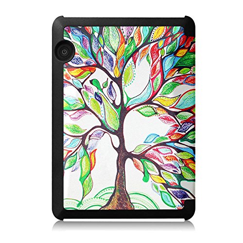 Kindle Voyage Hülle Case – Fintie Ultra Slim Lightweight Schutzhülle Tasche Cover mit Auto Schlaf / Wach Funktion Standfunktion nur geeignet für Kindle Voyage, Liebesbaum - 5