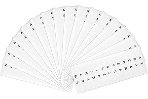 KINBOM 416 Stück Selbstklebende Registerkarten a-z Aufkleber, Alphabetische Index Tabs, a-z Transparente Klebrige Selbstklebende Register Tabs Alphabet für Ordner Schule Büro (Weiß)