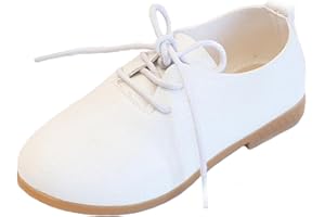 PPXID Fille garçon British Style Lace-Up Casual Flat Oxford Chaussures