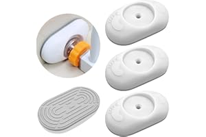 OBIDODI 4 Pack Baby Gate Wall Protector, Wall Saver Stair Gate Wall Protector for Baby Gate Extension Stair Gate Extension Baby Gate Wall Protector for Protecting Babies & Pets Safety (Oval)