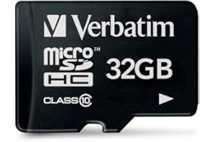 Verbatim U3 Carte mémoire microSDHC 32 Go - noire pour l'enregistrement full HD - pour appareils photo