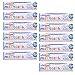 12x AQUAFRESH KIDS TOOHPASTE MILK TEETH 0-2 YEARS 50ML TRAVEL SIZE