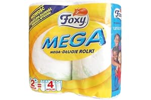 Foxy Mega ‎FOXY-RECMEGA Ręcznik Papierowy, Biały, 2 Rolki