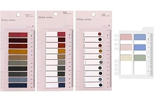 Amerson 660 Stück Datei Index Tabs, Index-registerkarten Selbstklebend Haftnotizen Haftmarker Sticky Notes Flaggen Bunt Seiten Marker Bücher Seiten Wasserdicht Beschreibbare Lesezeichen (Color B)