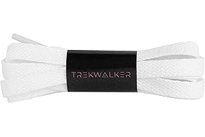 Trekwalker Flat Shoelaces for Trainers Converse Air Force 1, Replacement Sneaker Laces for Sport Shoes, Casual Shoe, Durable Shoelaces for Kids Adult Men and Women 70cm, 90cm, 100cm, 120cm and 150cm