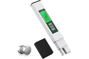 CyanCloud Water Tester Digital TDS Tester, 0-9990ppm High-Precision Water Quality Tester, TDS EC and Temperature (℃/℉) Meter, LCD Display TDS Meter for Household Drinking Water, Pool, Aquarium