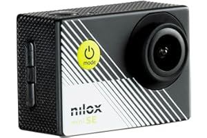Nilox Action Cam Mini-SE, 4k WiFi Actionkamera mit 4K/30fps Auflösung, Elektronischer Stabilisator, 2" LCD Bildschirm, 64GB Speicher, 170° Aufnahmewinkel, Wasserdichtes Gehäuse bis zu 30 m