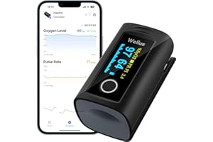 ViATOM Sp-O2 - Monitor de oxígeno en sangre y pulsómetro, incluye pilas y correa para el cuello