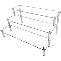 Set Di 8 Espositori In Acrilico Trasparente Con Ripiani - Per Cupcake, Dolci, Profumi, Collezioni - Foto 11