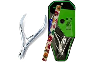Nghia Professional Stainless Steel Cuticle Nipper C-04 (D-03) Jaw 14 Osimihome Cuticle Cutter Trimmer Manicure Tools with Double Spring– Perfect Nail Care Tool at Home/Spa/Saloon (1 PCS)