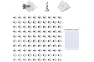 KRYMSON 100 supporti per cassetti, 1 borsa portaoggetti, supporto per cassetto, cuneo di riparazione, accessori di rinforzo per cassetti (con viti)