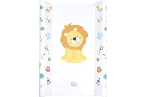 TOTSY BABY Changing Mat Wedge 70 x 47 cm - Changing Table Mat for Babies Washable and Waterproof Changing Mat Ideal for Baby Cot and Changing Table 1st Safari Motif