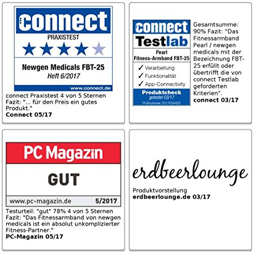 newgen medicals Bluetooth-4.0-Fitness-Armband FBT-25 m. Nachrichtenanzeige, OLED, IP67 - 7