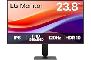 LG Ultrafine™ 24U411A-B Écran PC 24" - Dalle IPS résolution FHD (1920 x 1080), 5ms 120Hz, HDR 10, DCI-P3 99% (CIE1931), Mode Lecture, inclinable